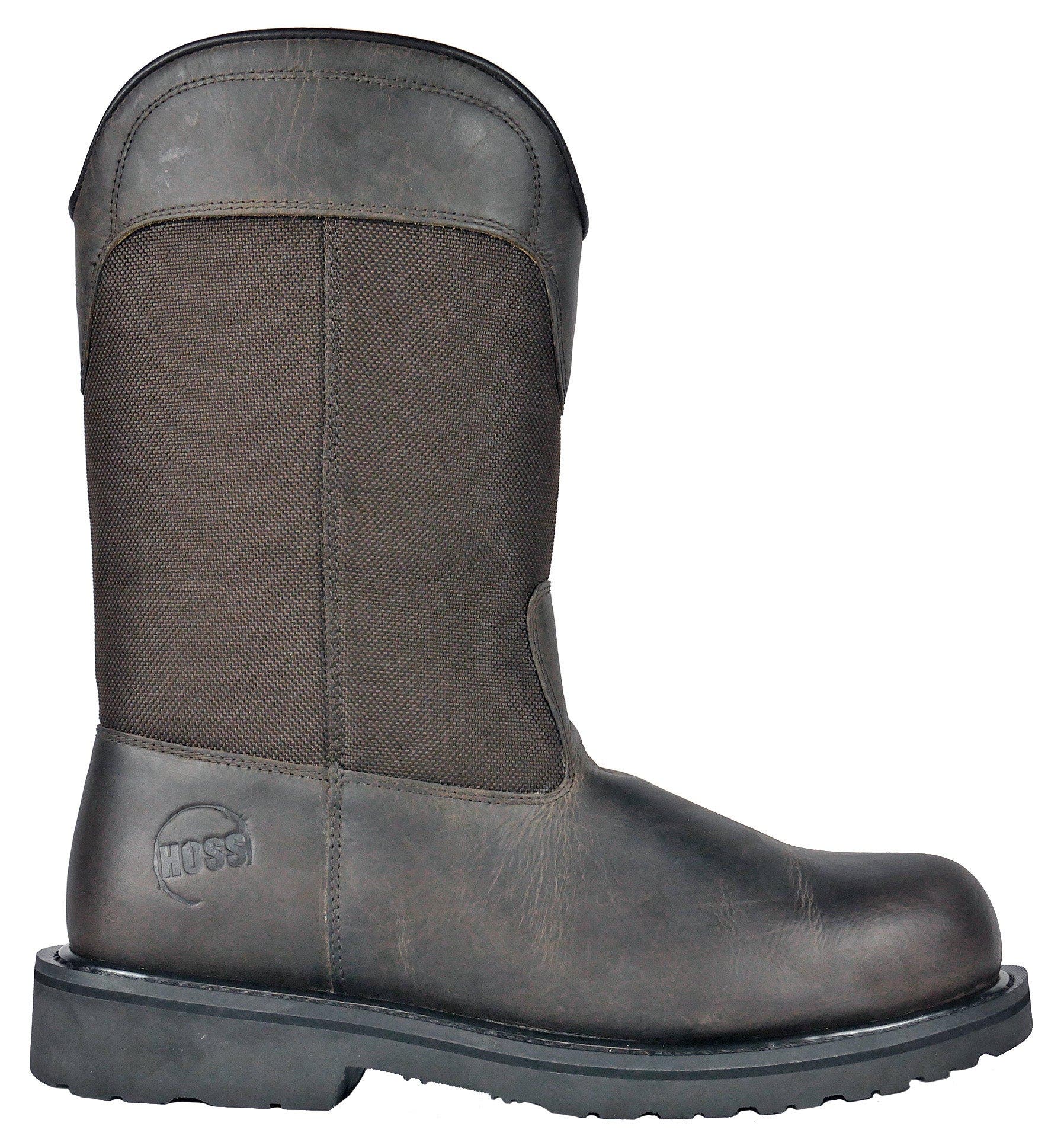 Hoss Boot Company HOSS Buck 11 Inch Pull On Steel Toe Work Boot, Alternate, color, Brown