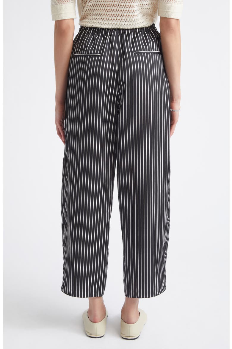 Balloon Drawstring Pants, Alternate, color, BLACK STRIPE