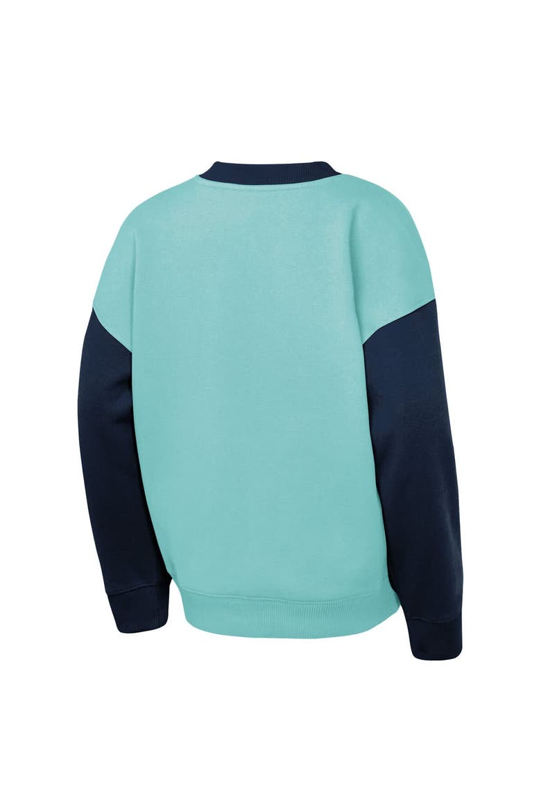 Youth Outerstuff  Light Blue/Deep Sea Blue Seattle Kraken Impact Player Sweatshirt, Alternate, color, Light Blue