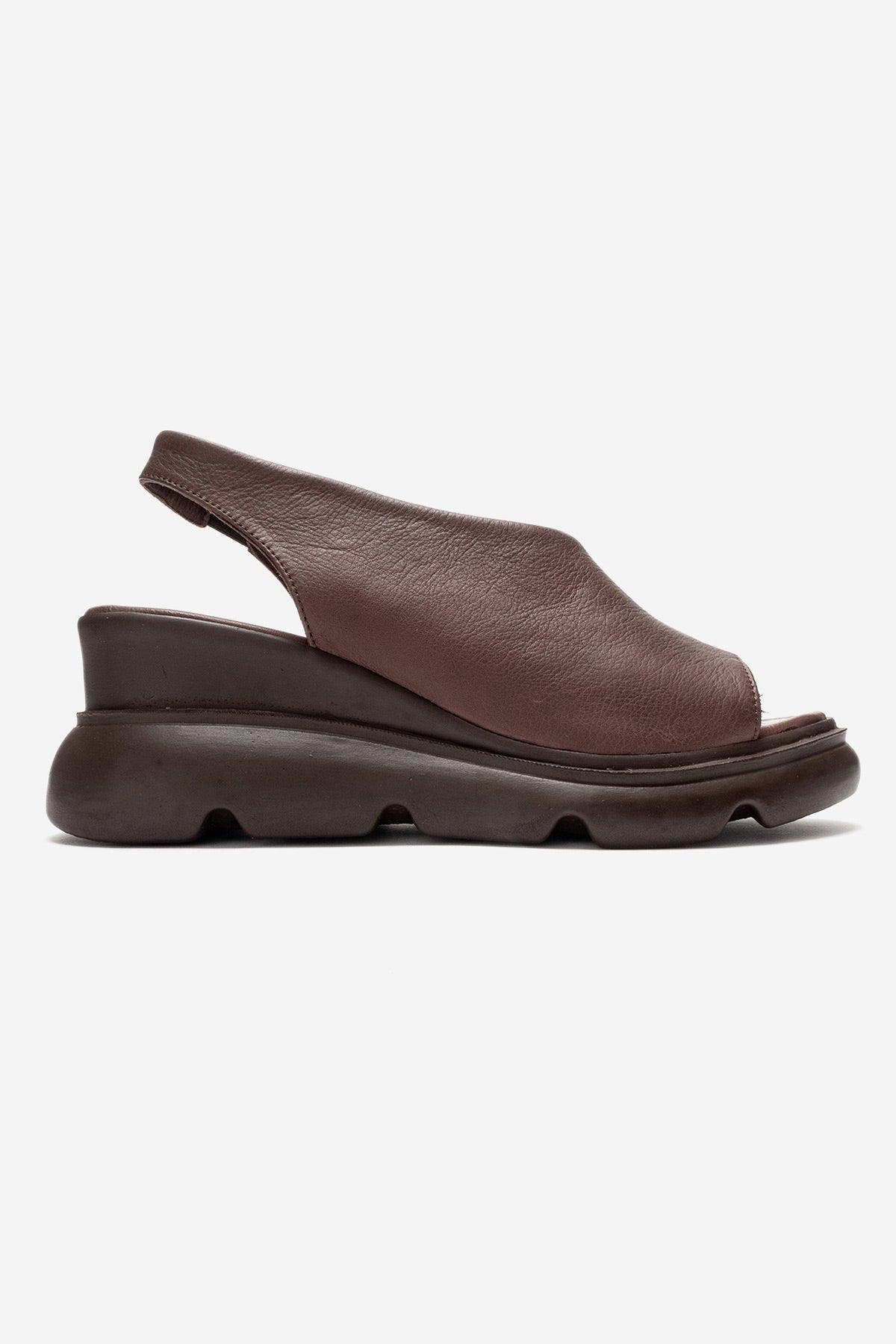 Agusto Leather Platform Sandal, Alternate, color, Brown
