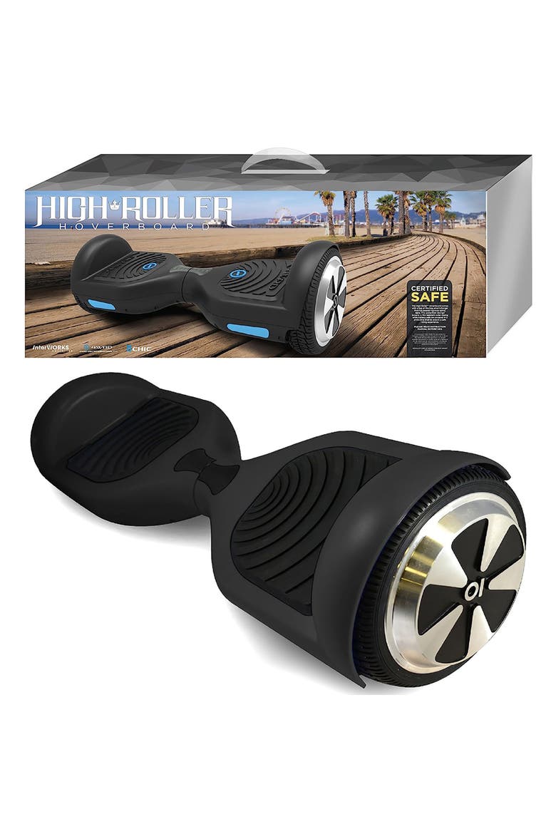 High Roller Hoverboard C, Black, Alternate, color, Black