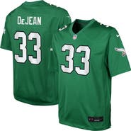 Nike Youth Nike Cooper DeJean Kelly Green Philadelphia Eagles Alternate Game Jersey