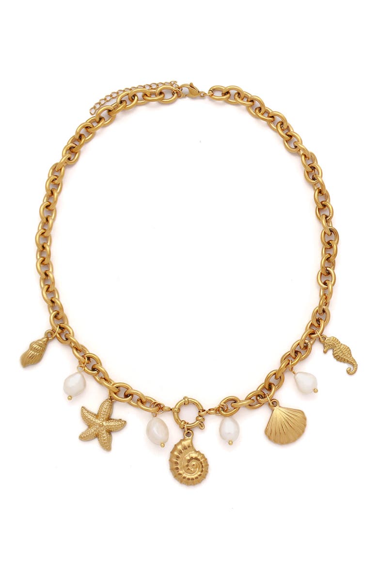 Grayson Necklace, Main, color, GOLD