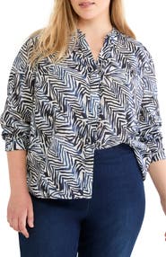 NIC+ZOE Inked Lines Shirt