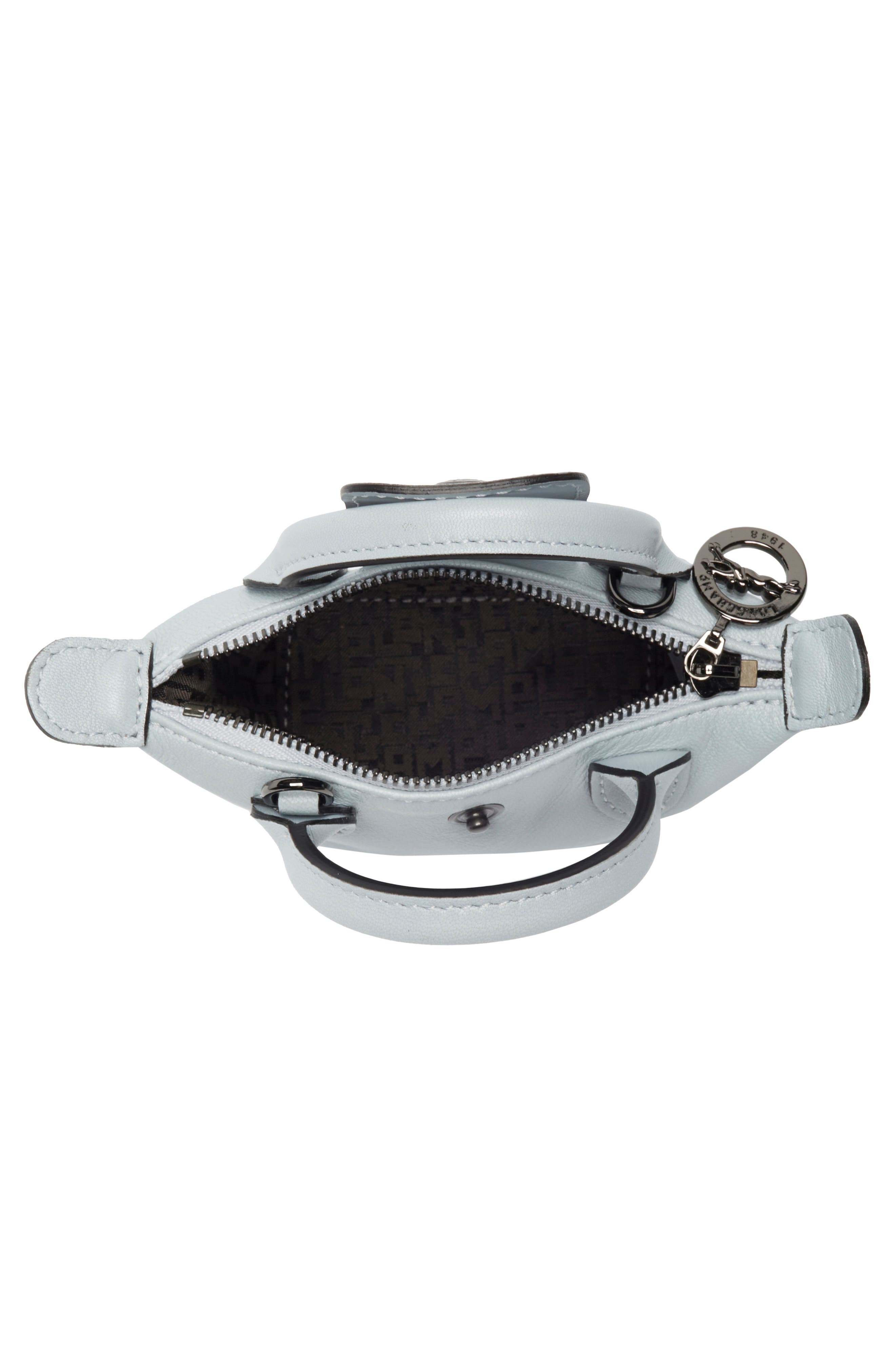 Longchamp Le Pliage Cuir Nano Crossbody Bag, Alternate, color, 