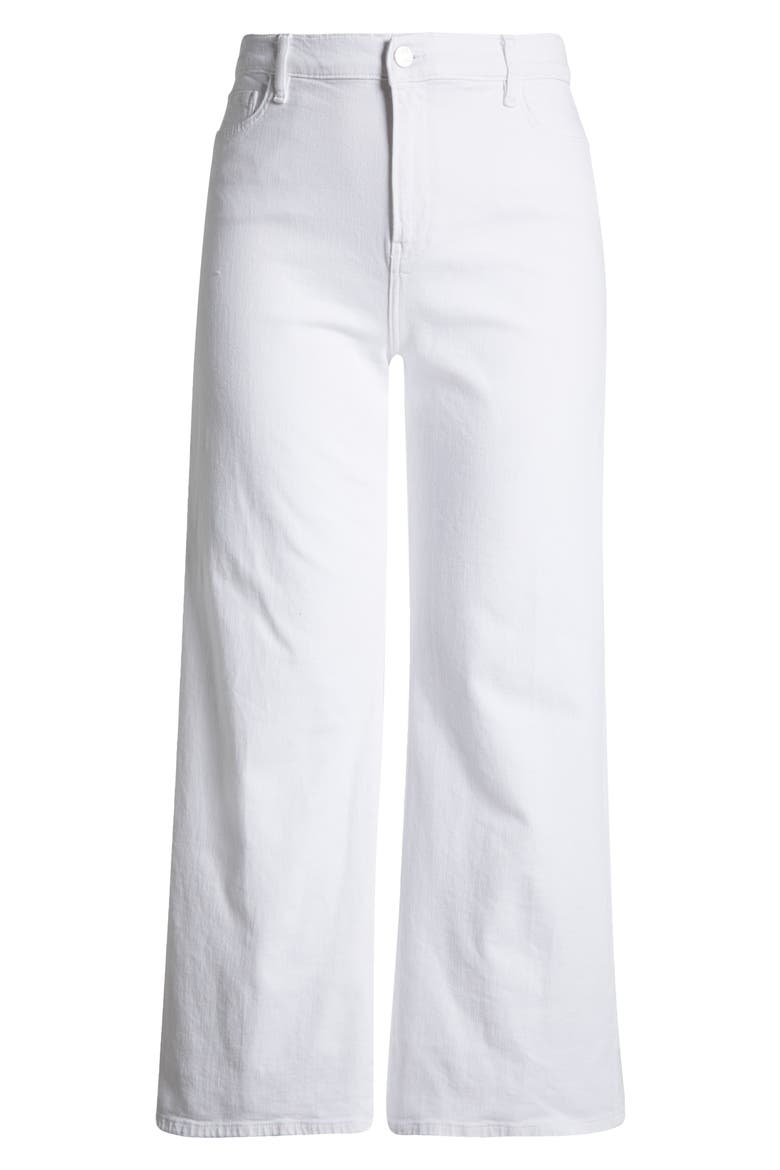 Le Slim Palazzo Wide Leg Jeans, Alternate, color, WHITE