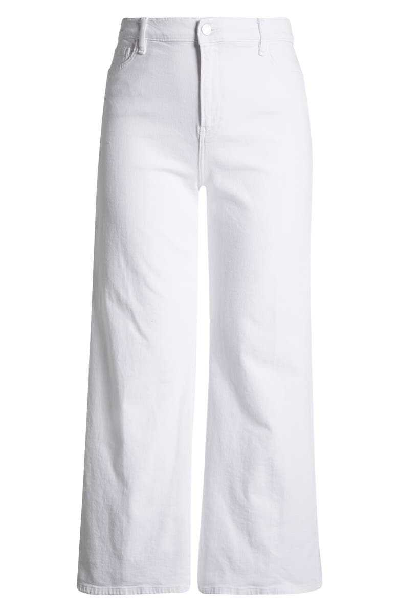 FRAME Le Slim Palazzo Wide Leg Jeans, Alternate, color, White