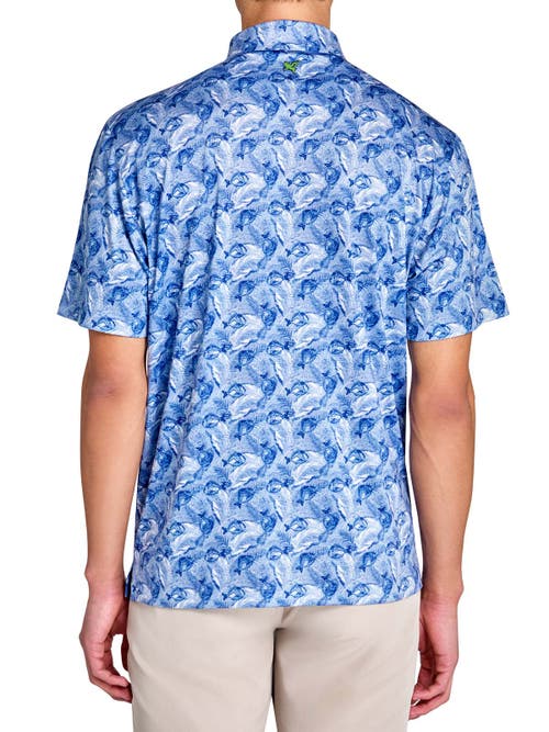 Construct Fish Headphones Polo In Navy