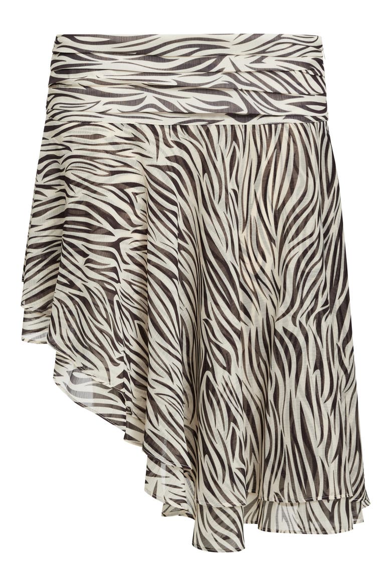 Legacy Chiffon Midi Skirt, Alternate, color, ZEBRA
