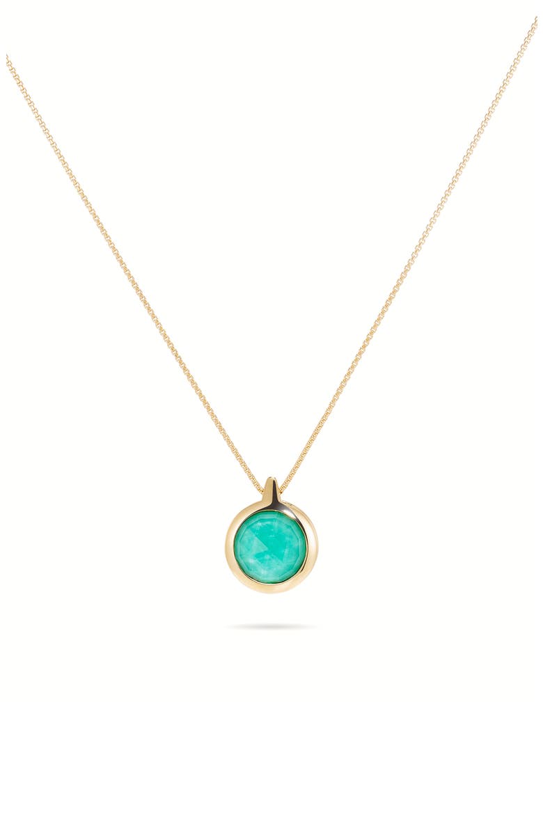 Ipanema Doublet Pendant Necklace, Main, color, BANYAN GREEN