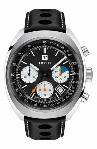 Tissot Heritage 1973 Nav Chronograph Leather Strap Watch, 43mm