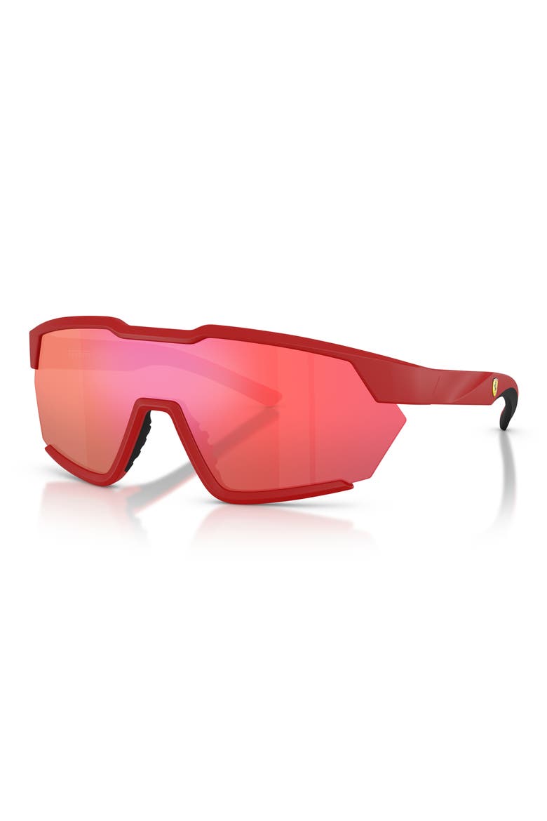 41mm Irregular Sunglasses, Alternate, color, MATTE RED