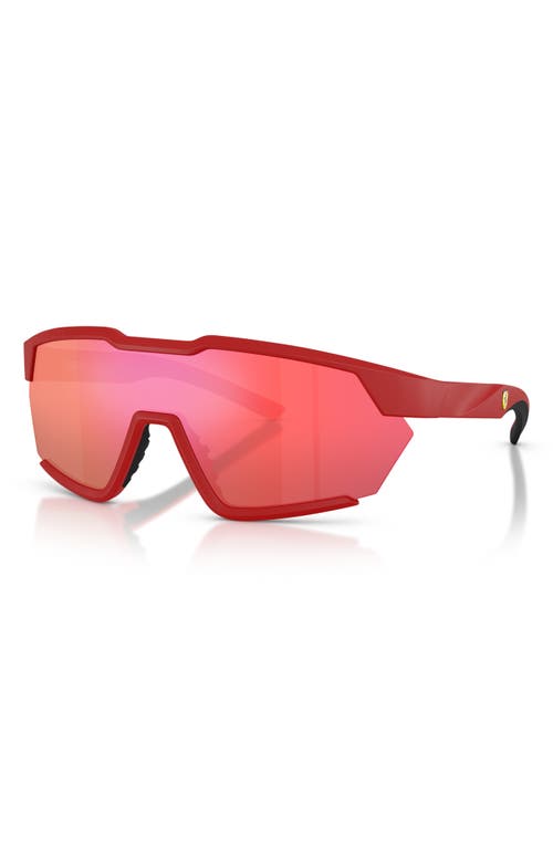 Scuderia Ferrari 41mm Irregular Sunglasses In Matte Red