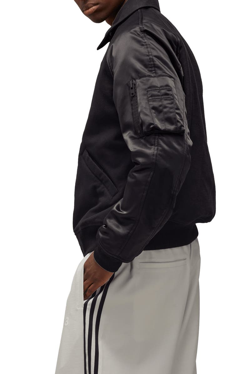 Y-3 Water Resistant Insulated Flight Jacket, Alternate, color,