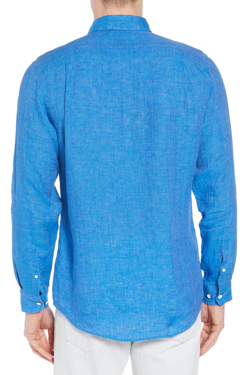 Rodd & Gunn Harris Bay Regular Fit Linen Sport Shirt, Alternate, color,