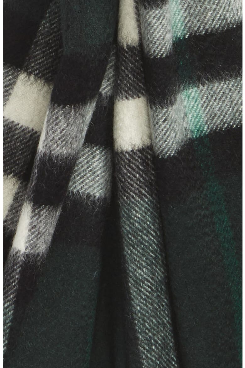 'Giant Icon' Cashmere Scarf, Alternate, color, DARK FOREST GREEN