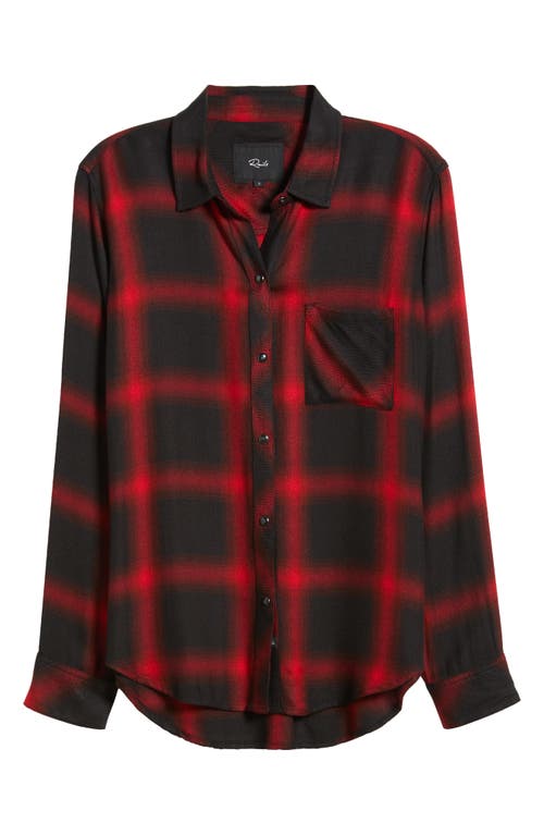 Rails Hunter Plaid Button-up Shirt In Diffused Cardinal