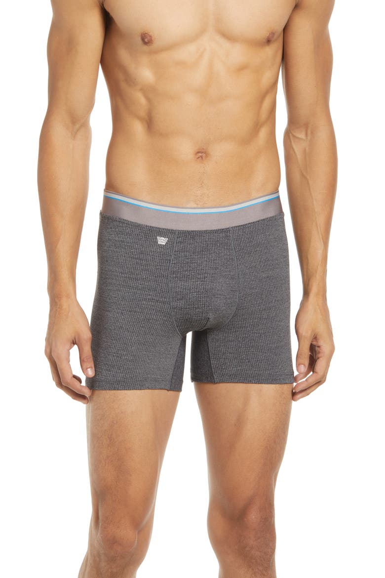 AIRKNITx Performance Boxer Briefs, Main, color, CHARCOAL HEATHER