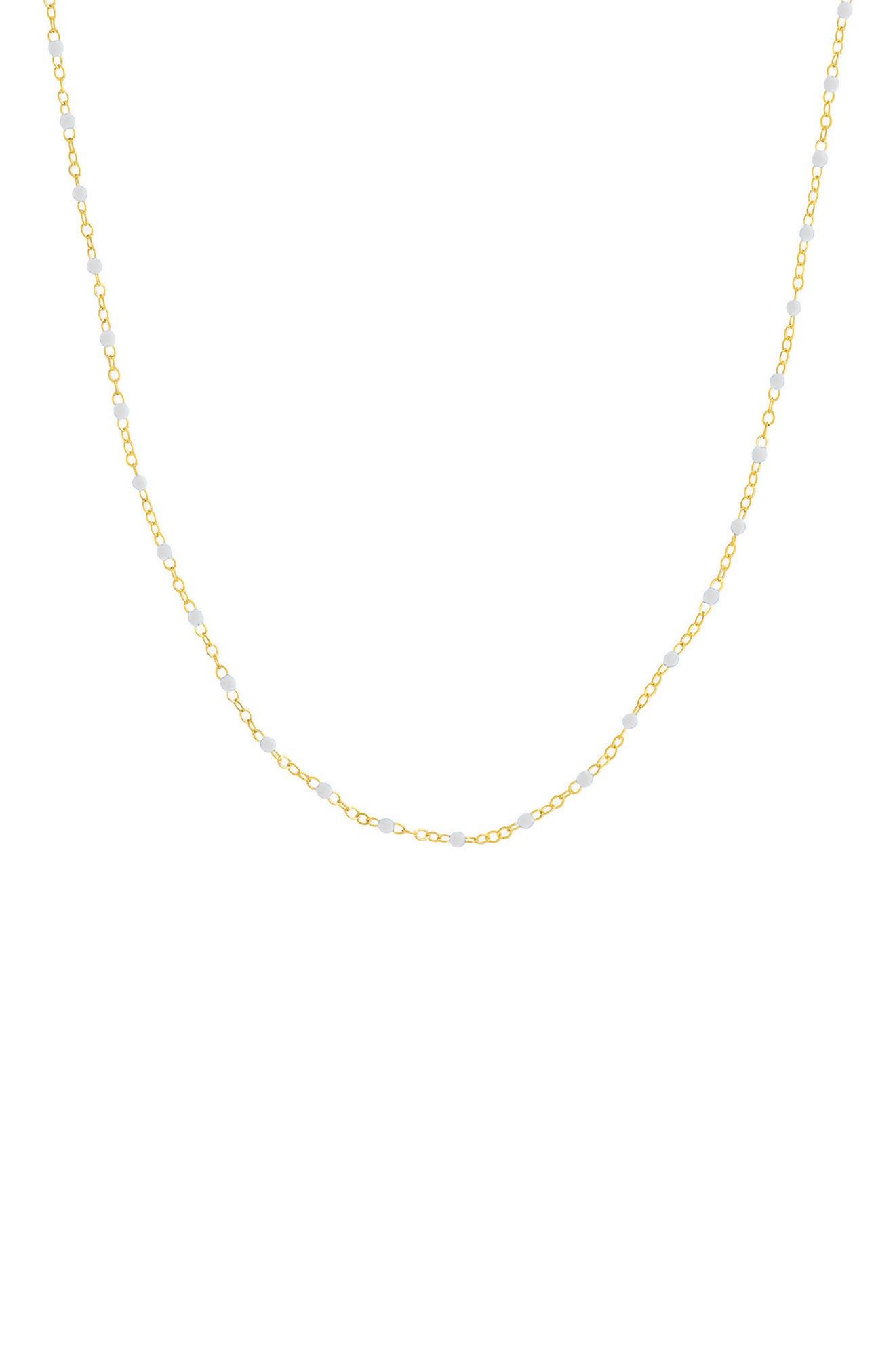 ES JEWELRY Enamel Station Chain Necklace