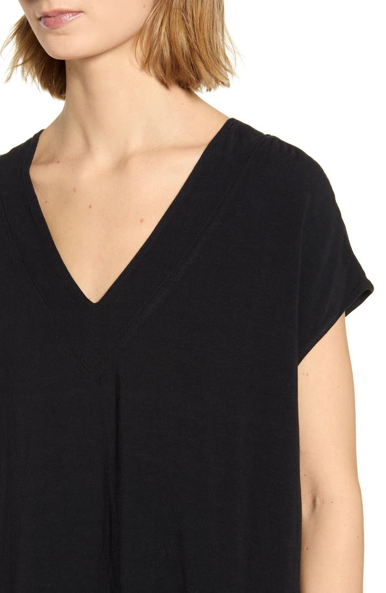 Splendid Evian V-Neck T-Shirt Dress, Alternate, color, 