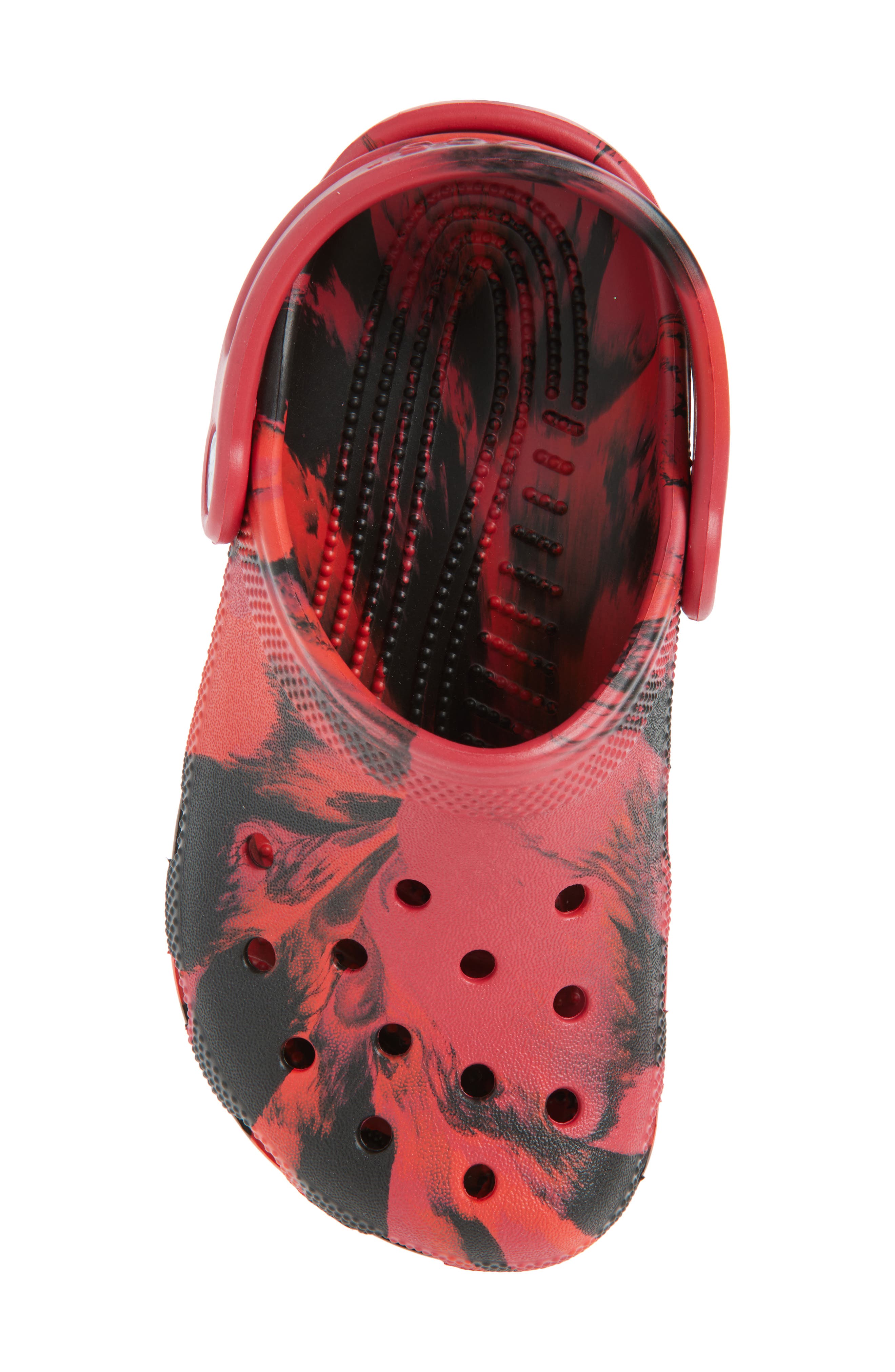 CROCS Kids' Classic Marbled Clog, Alternate, color, Pepper/Black