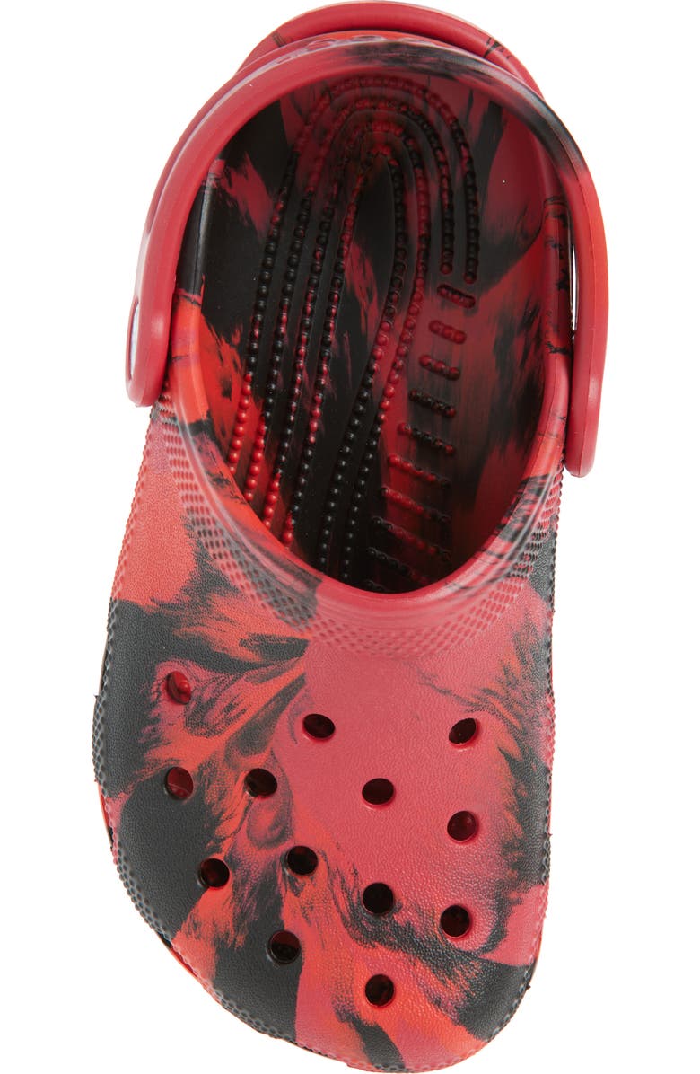 CROCS Kids' Classic Marbled Clog, Alternate, color, Pepper/Black