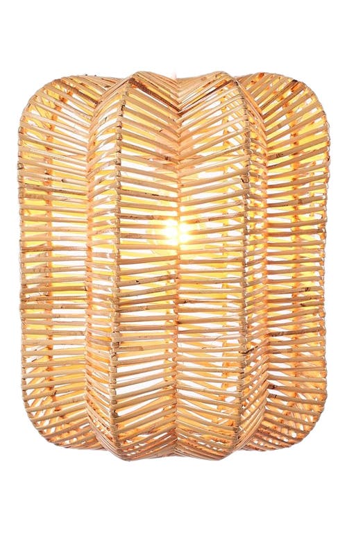 The Artisan & Company Prism Rattan Pendant Hanging Light in Natural  product