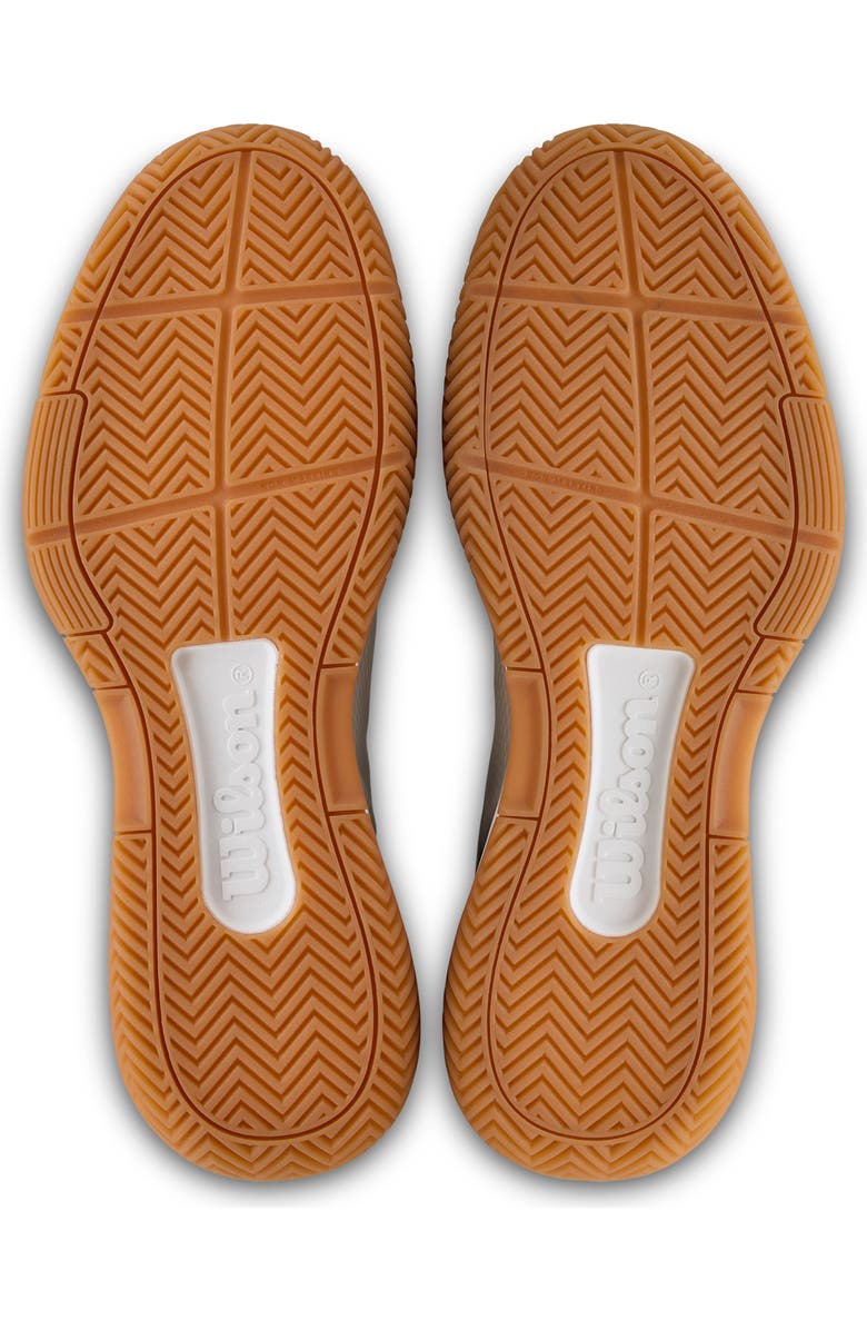 WILSON CourtGlide Tennis Shoe, Alternate, color, White / Sycamore / Gum