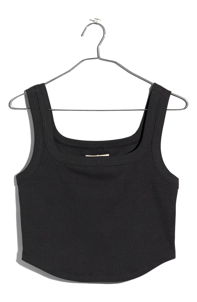 Madewell The Tailored Sleekhold Crop Tank, Alternate, color,