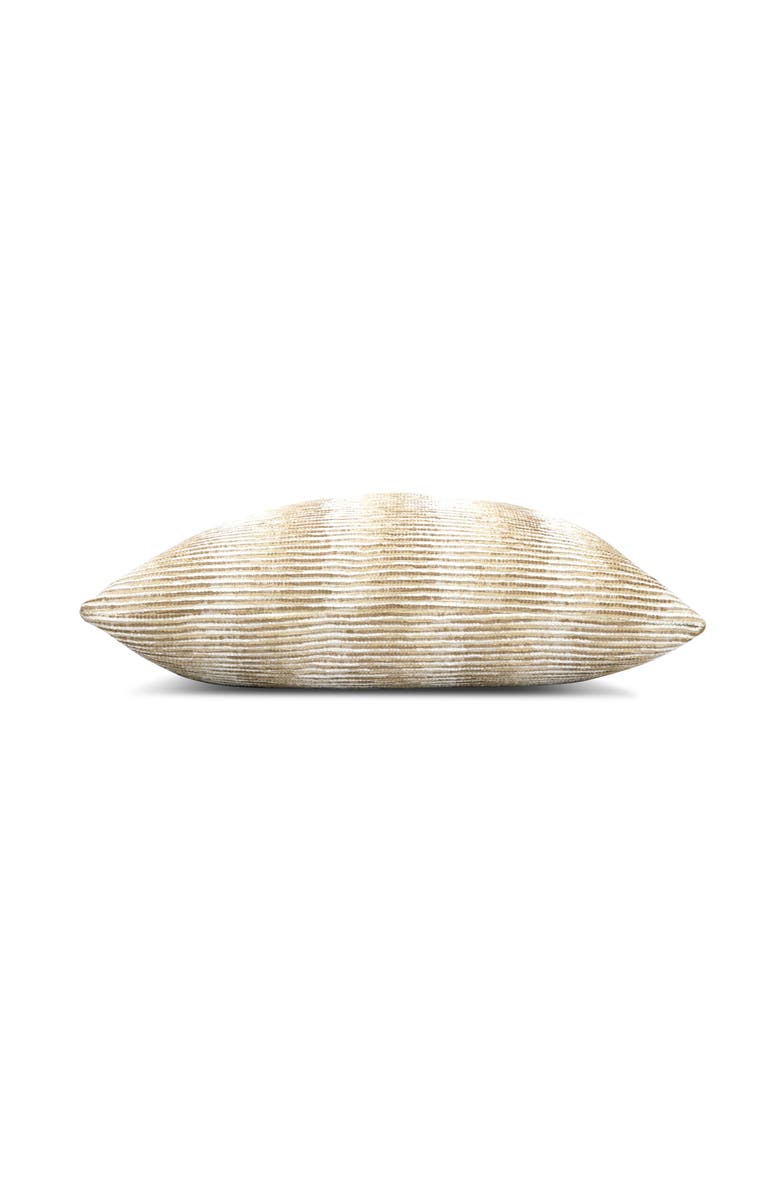 Elaine Smith Progress Multicolored Chenille Indoor & Outdoor Woven Accent Pillow, Alternate, color, Honey