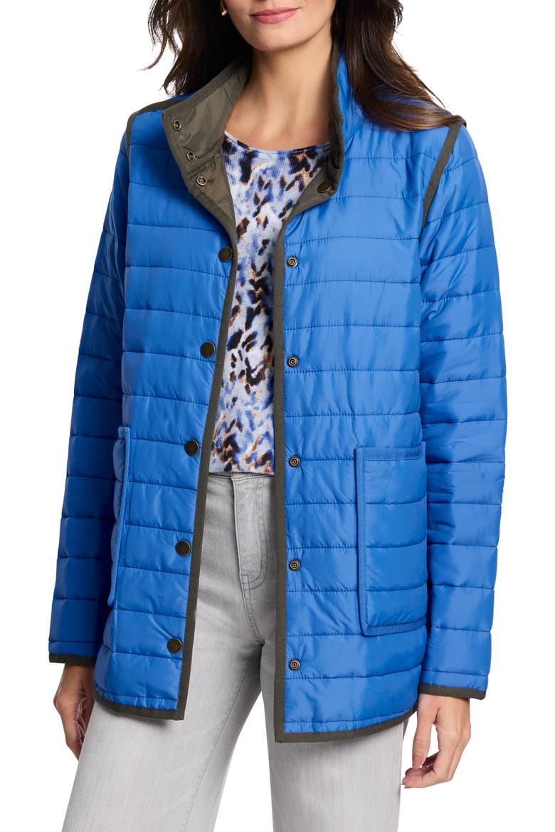 Allovette Reversible Quilted Jacket, Main, color, BLUE MULTI
