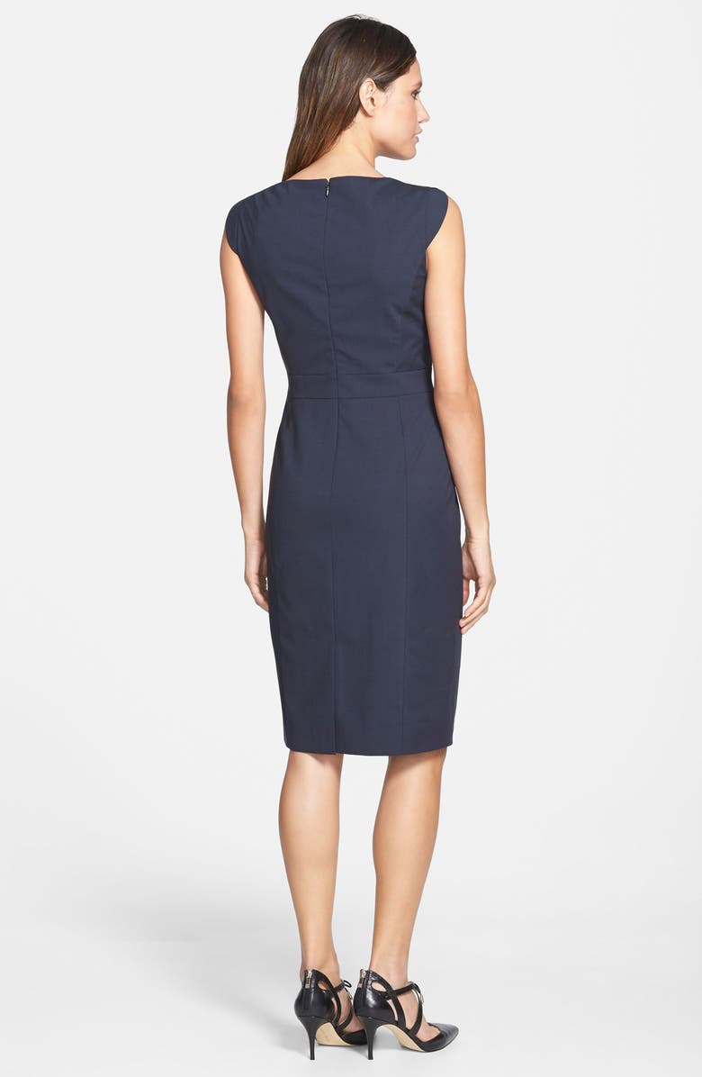 Classiques Entier<sup>®</sup> 'Julie' Wool Suiting Sheath Dress, Alternate, color,