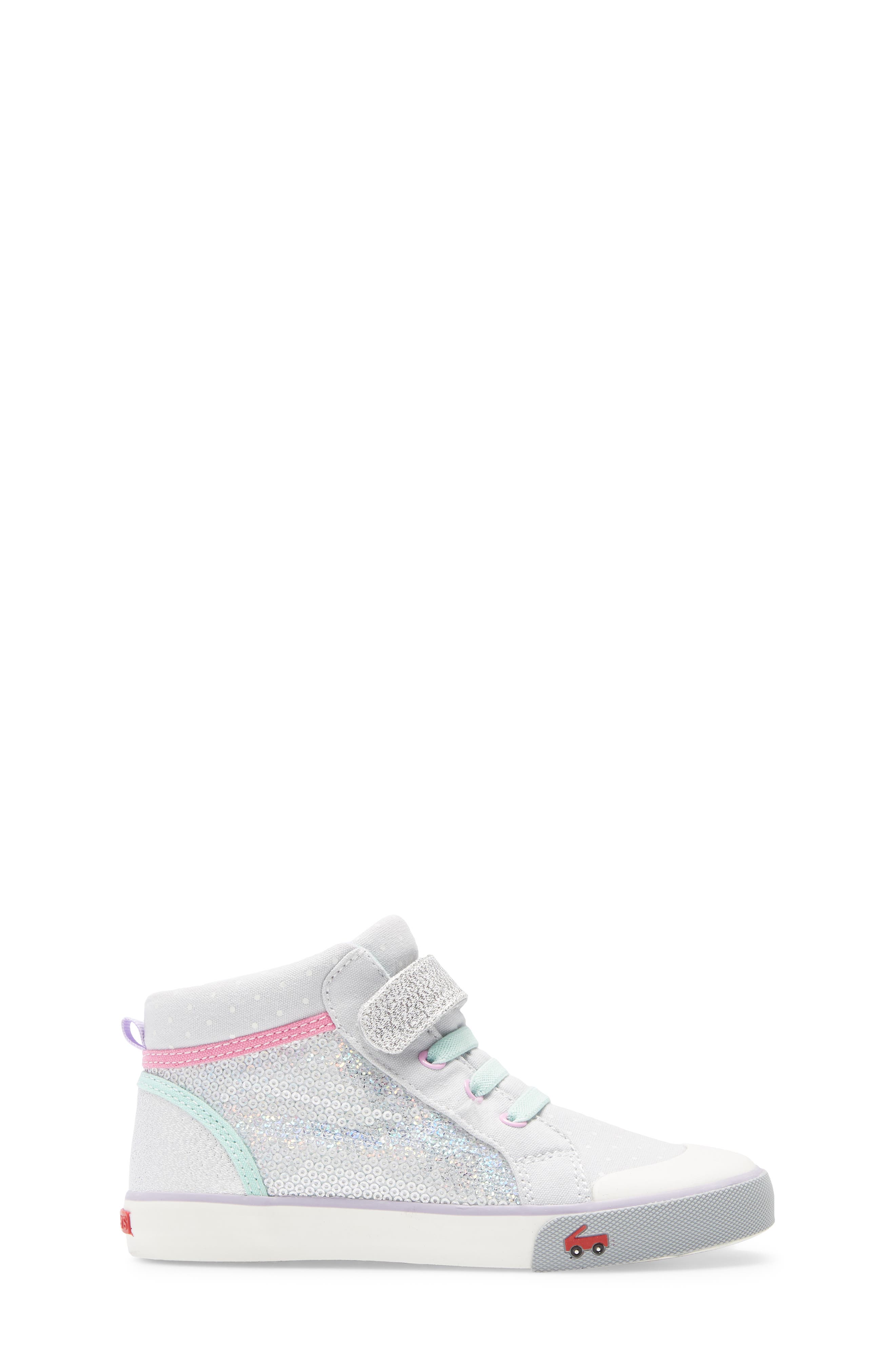 See Kai Run Peyton Sequin Mid Top Sneaker, Alternate, color, 