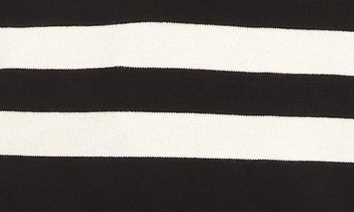 Karen Kane Stripe V-neck Sweater In Black
