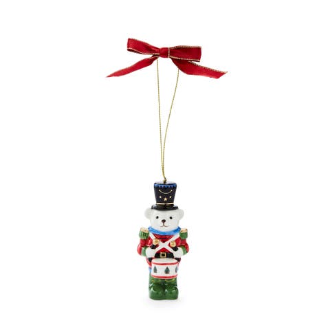 Christmas Tree Teddy Bear Nutcracker Ornament