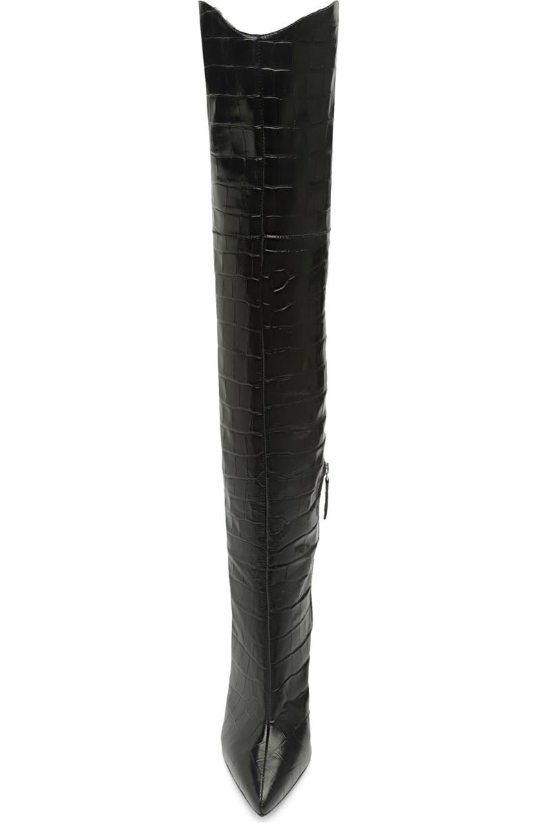 Schutz Maryana Croc Embossed Over the Knee Boot, Alternate, color,