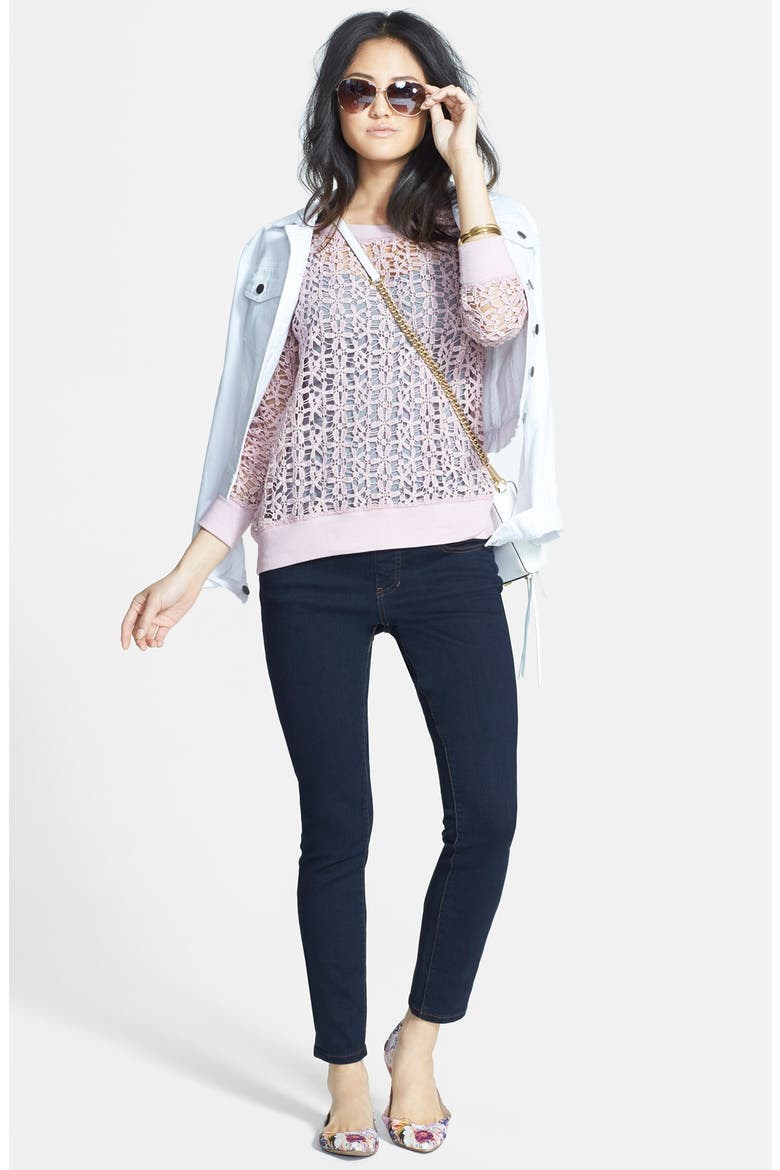 Jeans 'Nora' Pull-On Stretch Skinny Jeans, Alternate, color, AFTER MIDNIGHT