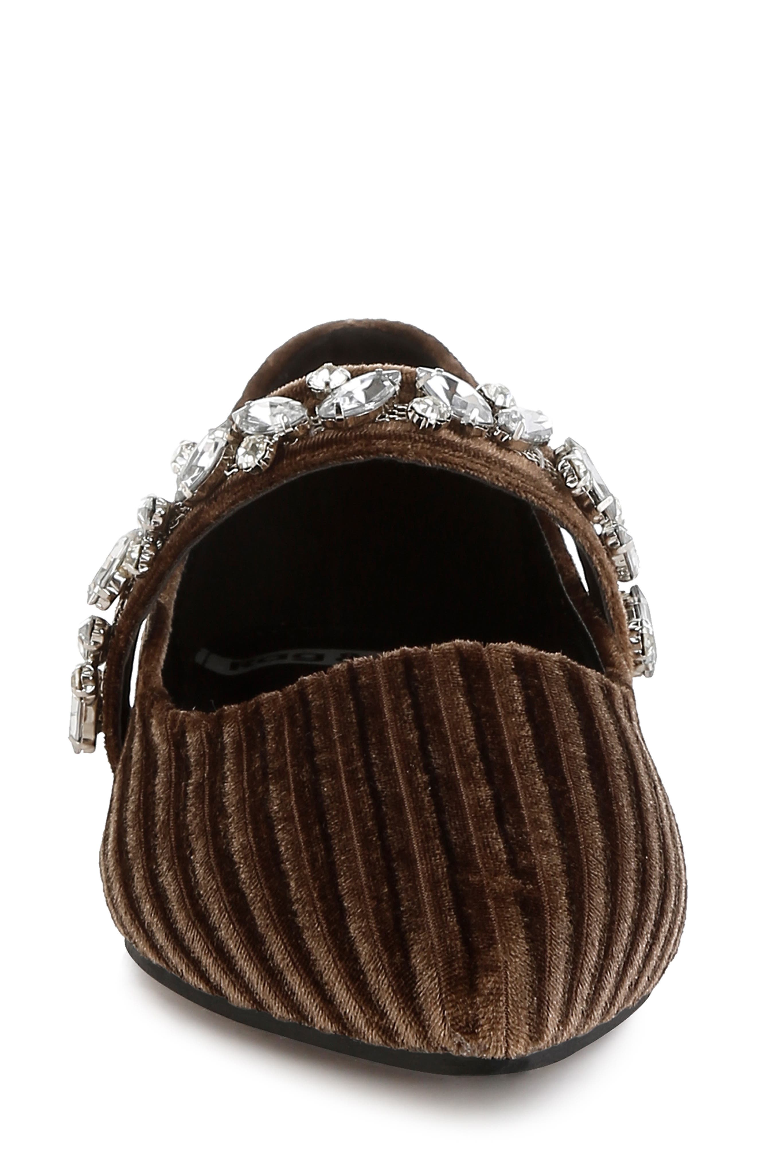 Dresden Water Repellent Pointed Toe Flat, Alternate, color, BROWN