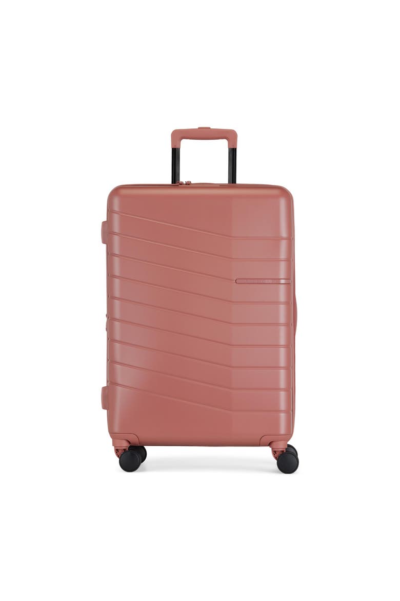 Munich Hardside Medium Luggage with Expansion, Main, color, Brick