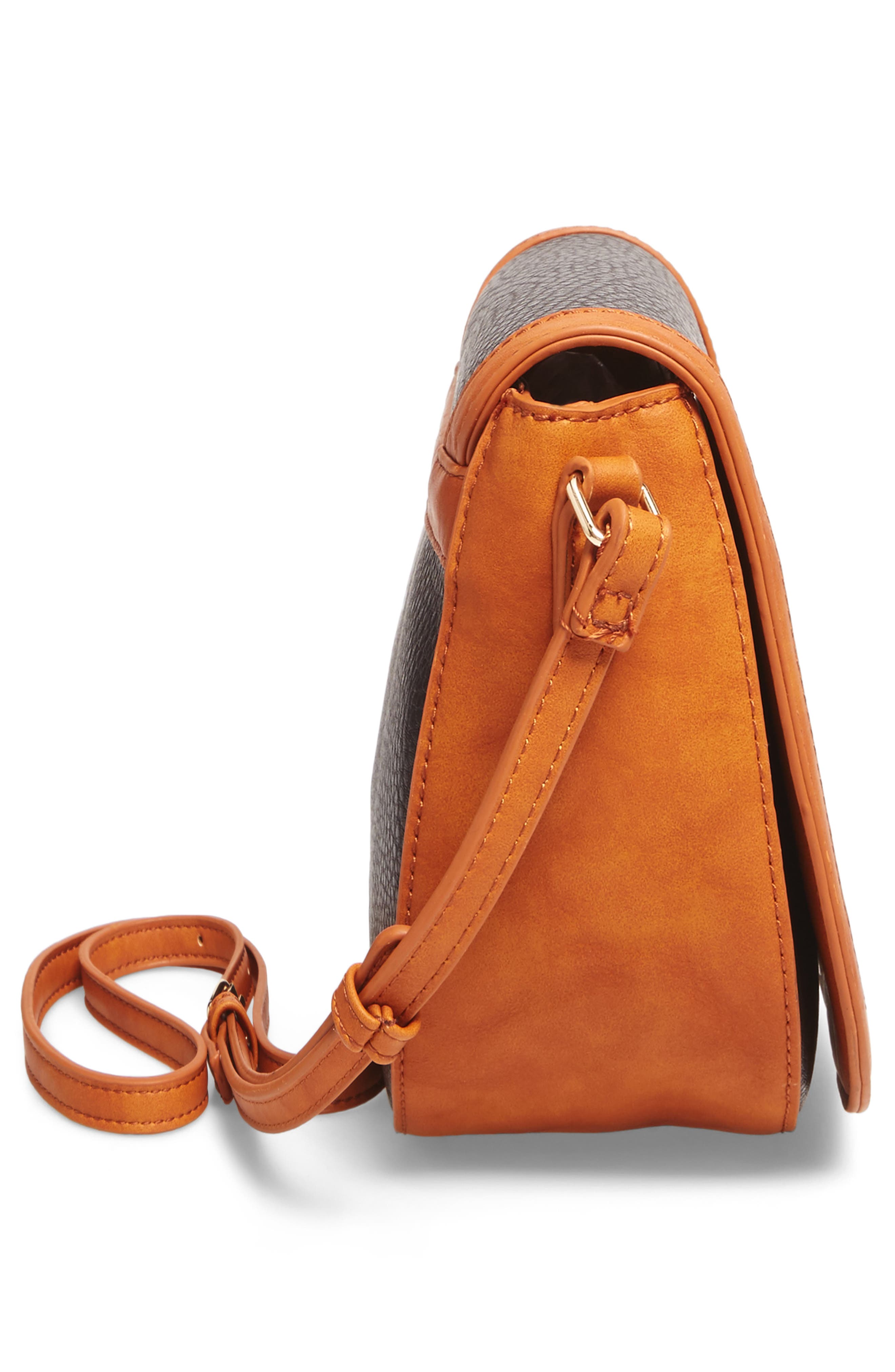 Sole Society Finnigan Faux Leather Crossbody Bag, Alternate, color, 