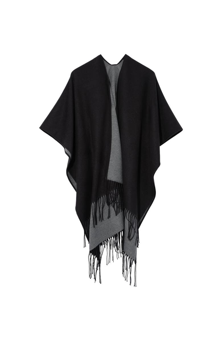 Echo Double-Face Ruana, Main, color, Black