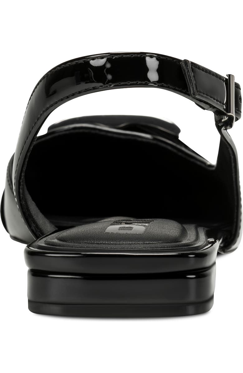 DKNY Clemma Pointed Toe d'Orsay Flat, Alternate, color, Black/Black