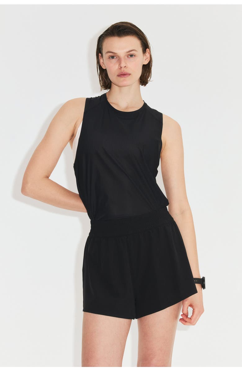 H&M Double-layered sports shorts, Alternate, color, Black
