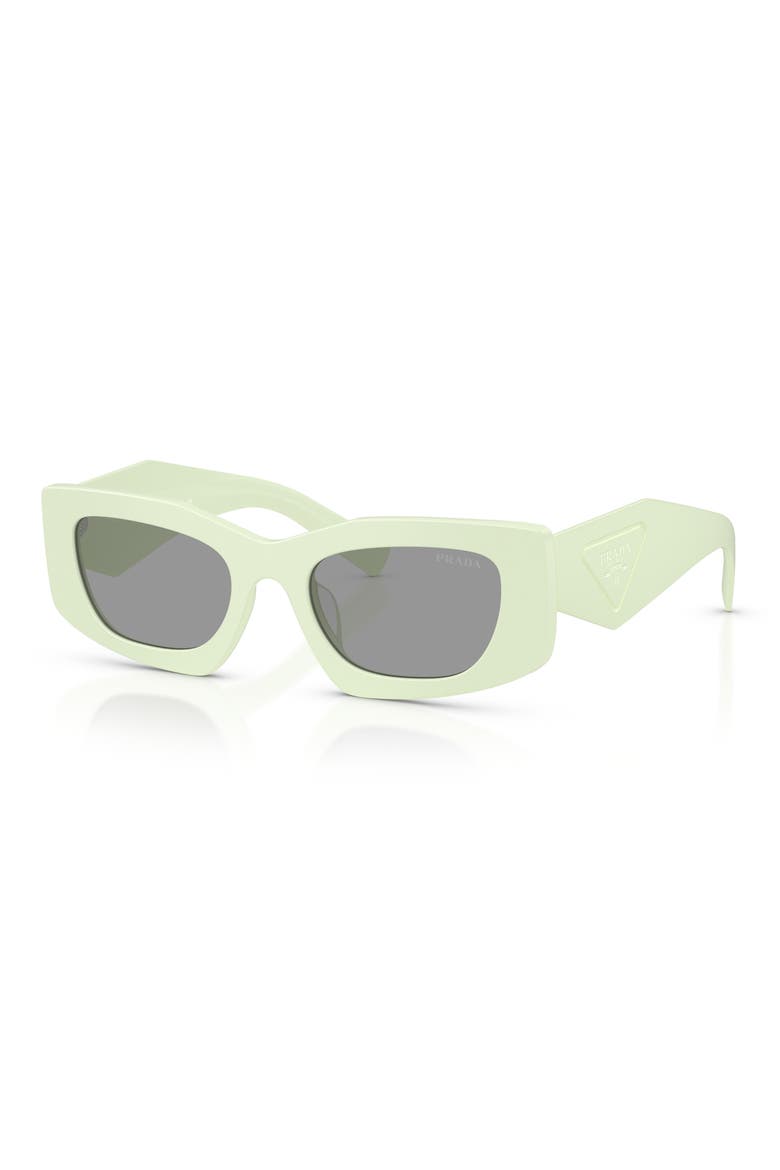 51mm Rectangular Sunglasses, Alternate, color, MATTE MINT / GREY