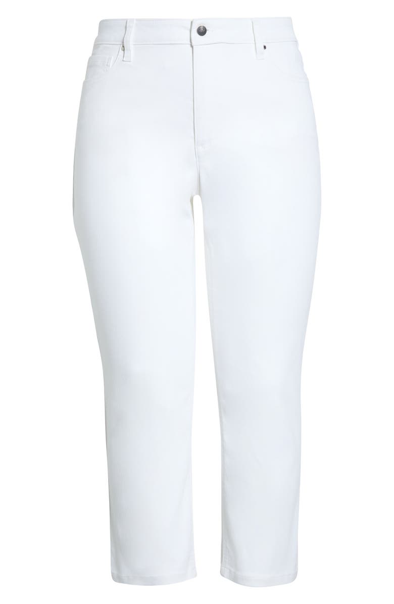Jones New York Lexington High Waist Crop Jeans, Alternate, color, Soft White