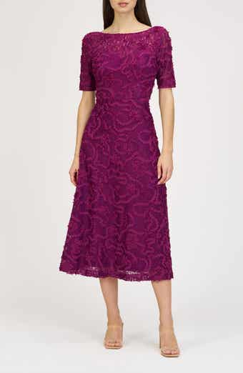 Jenni Floral Lace Cocktail Midi Dress