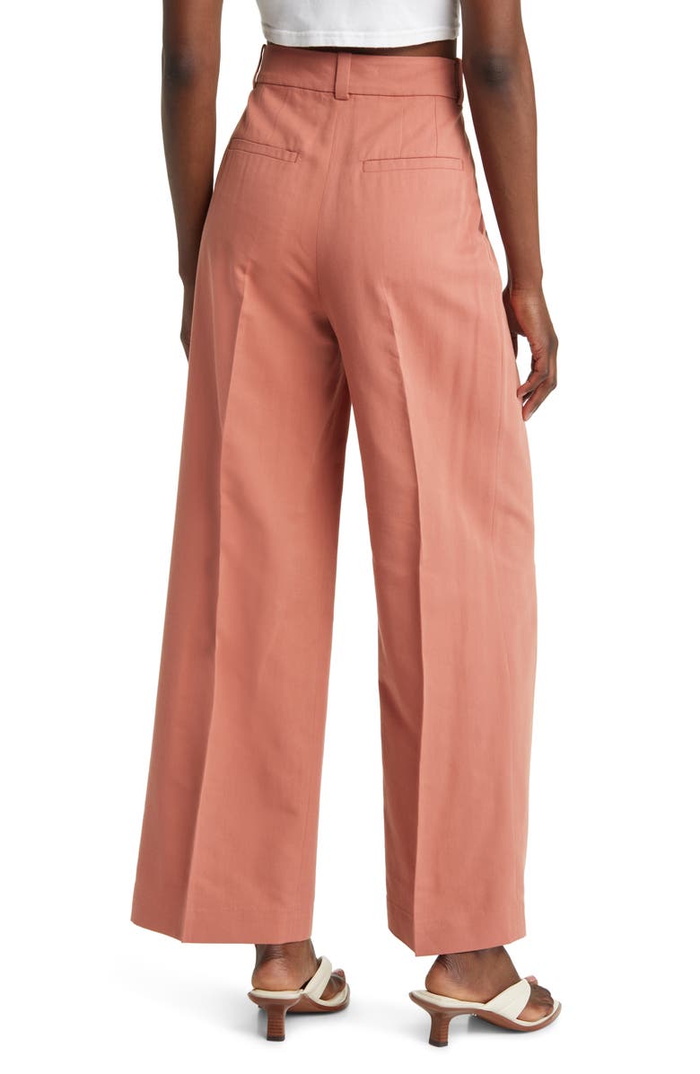 & Other Stories Pleated High Waist Tailored Trousers, Alternate, color, 