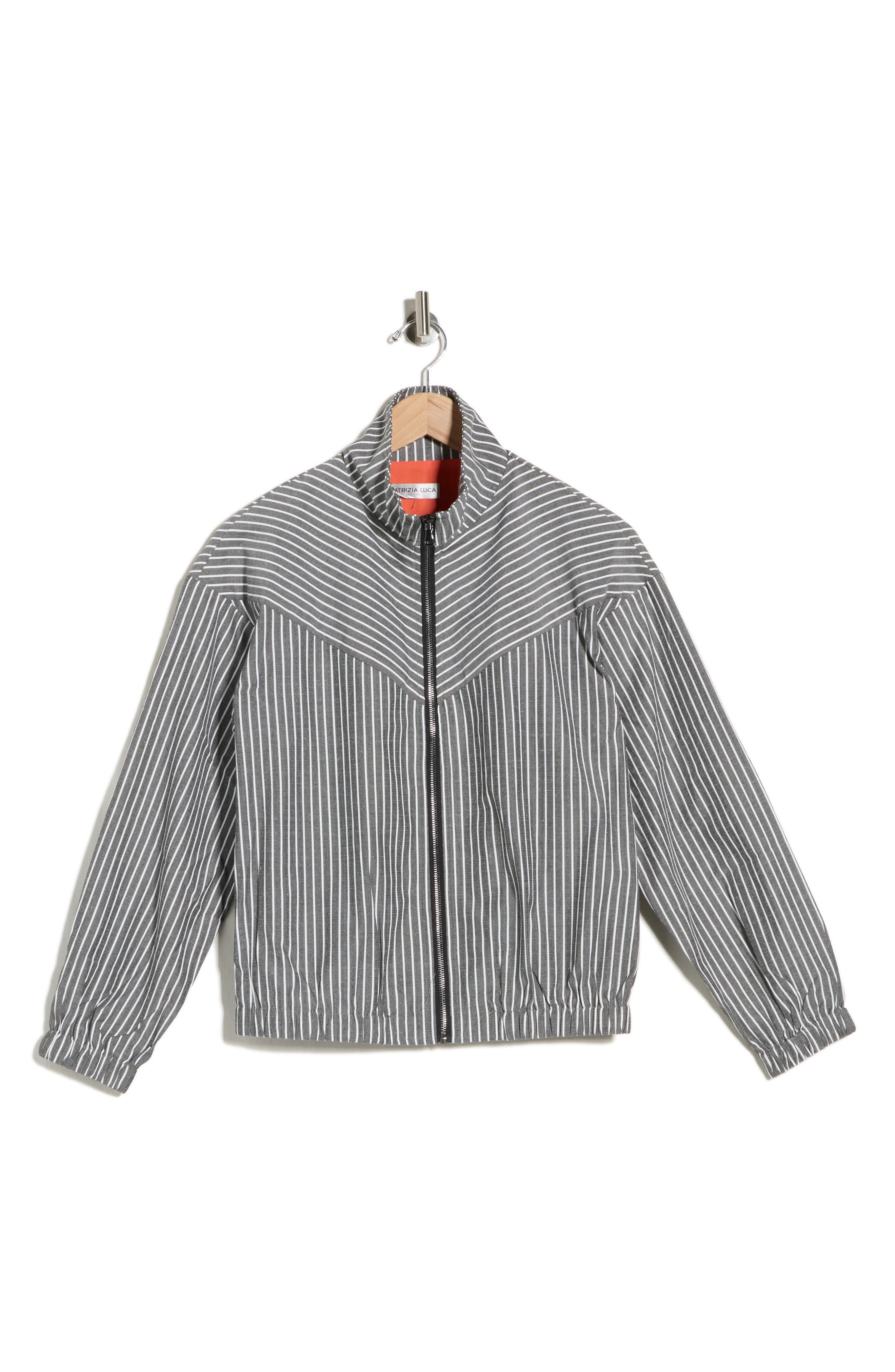 PATRIZIA LUCA Pinstripe Bomber Jacket