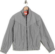 PATRIZIA LUCA Pinstripe Bomber Jacket