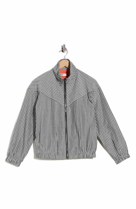 PATRIZIA LUCA Pinstripe Bomber Jacket
